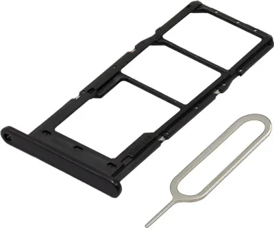 Produktbild von MMOBIEL Dual SIM Kartenhalter Ersatz für Samsung Galaxy A14 5G - Inkl. Sim Pin - Schwarz