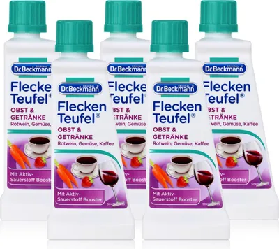 Produktbild von 5x Dr. Beckmann Fleckenteufel Obst & Getränke 50g - Mit Aktiv-Sauerstoff Booste