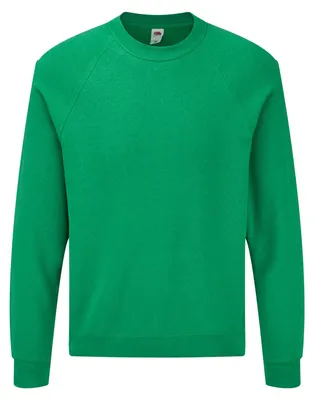 Image de Fruit of the Loom - Pull « Classic » pour homme à manches raglan FK2837 (S) (vert bruyère)