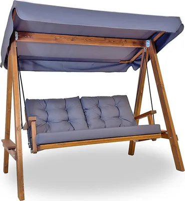 Produktbild von Westmann Holz Hollywoodschaukel Pera 2000 Anthrazit 203x116x180 cm