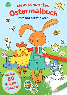Produktbild von Mein schönstes Ostermalbuch mit Glitzerstickern (Mit über 80 Glitzerstickern)