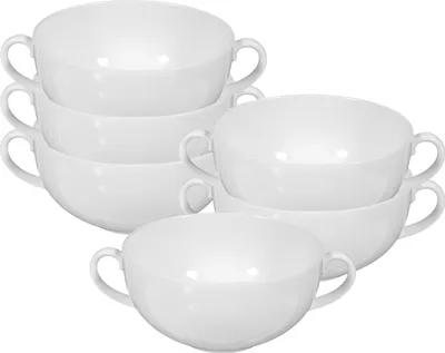Produktbild von Seltmann Weiden Rondo/Liane Weiß Suppentasse 0,36 l 6er Set