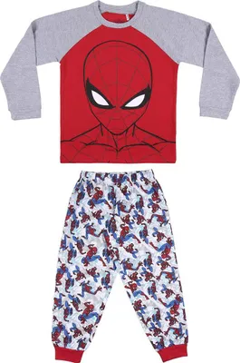 Produktbild von Spiderman Langarm-Schlafanzug, grau und rot, Größe 6 Jahre