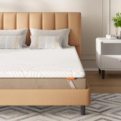 Gelschaum-Topper 180x200 cm, 5 cm hoch, abnehmbarer Bezug, H2