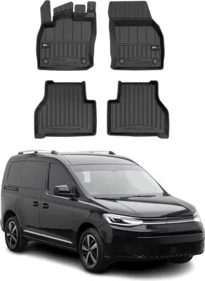 Image de Tapis de Sol pour VW Caddy 2021-2022 Caoutchouc TPE Noir