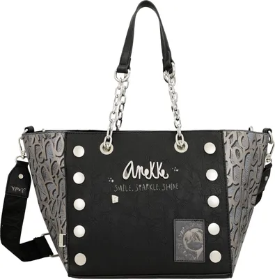 Produktbild von Anekke Shopper Umhängetasche Core Crust Tote Bag Black schwarz blaugrau