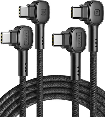 Produktbild von USB C Kabel, INIU 100W [2 Stück 2m] 20V/5A PD QC 4.0 Schnellladekabel USB C auf USB C Kabel, Nylon Typ C Handy Ladekabel für iPhone 15 iPad Pro MacBook Laptop Switch Samsung S21 Xiaomi Huawei Mehr