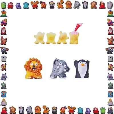 Image de Chef'n 103-548-188, moule à gâteau, autre, multicolore, silicone, 4 pièces, boîte