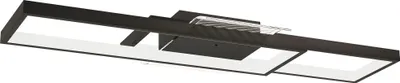 Produktbild von Deckenleuchte LED 43W 4600LM 3000-6000K dimmbare Deckenlampe Flach mit Fernbedienung Wandschalter 70 x 30 x 7 cm Schwarz