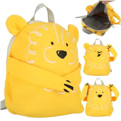 Image de KIK KX4312_2 Sac à dos pour l'école maternelle, jaune