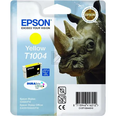 Produktbild von Tinte / T1004 / Blister / yellow / 815 Seiten / DURABrite Ultra
