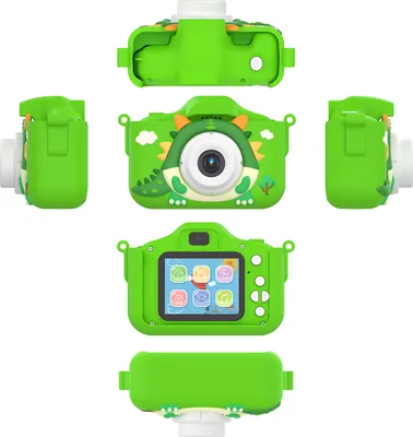 Produktbild von 1080P-Digitalkamera fuer Kinder, suesse digitale Videokamera fuer Kinder, Doppelobjektiv, 2,0-Zoll-IPS-Bildschirm, 48?M-Foto, eingebauter Akku, Spiele, mit Umhaengeband, 32?GB TF-Karte, USB-Kartenleser, Geburtstags- und Weihnachtsgeschenk fuer Jungen und Maedchen