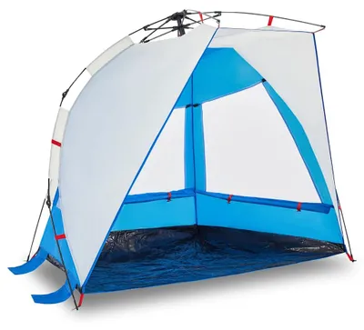 Image de vidaXL Tente de plage 2 personnes bleu azur Quick Release imperméable