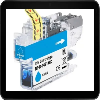 Produktbild von LC-421XLC TiDis Ersatztintenpatrone – Cyan m.6,5ml Inhalt