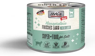 Obrázok produktu pre MAC's 830, Dospelý, Akékoľvek plemeno, Jahňacie, 200 g, Bez obilnín