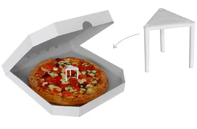 Produktbild von 200x Abstandshalter aus Kunststoff für Pizzakartons 3 cm