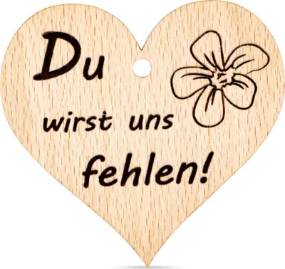 Produktbild von Anhänger Du wirst uns fehlen!
