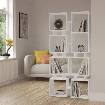 Obrázek produktu pro DECORATION RAIL BOOKshelf no.1 - WHITE , 130 x 30 x 25 cm