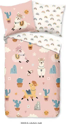 Produktbild von good morning Renforcé Bettwäsche 2 teilig Bettbezug 120 x 150 cm Kissenbezug 60 x 70 cm Lalala Multi