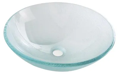 Immagine prodotto di Sapho Beauty - Lavabo, diametro 420 mm, senza sfioratore, vetro trasparente 2501-04