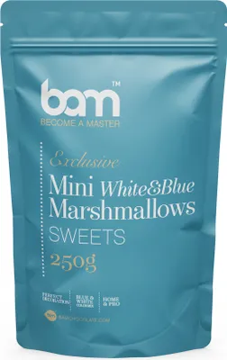 Produktbild von Mini-Marshmallows Weiß&Blau, 250 g