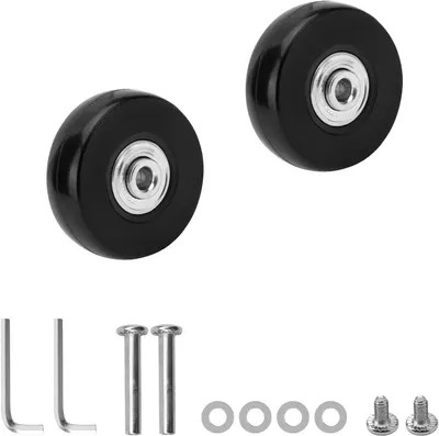 Produktbild von Ersatzrollen, 2 Stš¹ck Ersatzkofferrollen, 50 x 18 mm Ersatzgep?ckrollen, Universal-Kofferrolle, Gep?ckersatzrollen, einfache Montage