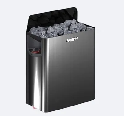 Produktbild von Saunaöfen Harvia The Wall Black Steel 4.5 kW | mit integrierter Steuerung | SW45