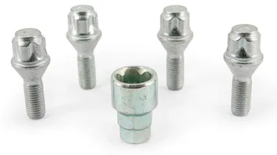 Produktbild von H&R Felgenschloss-Set M12x1.50x26mm Kegelbund - 4 Felgenschloss-Schrauben inkl.