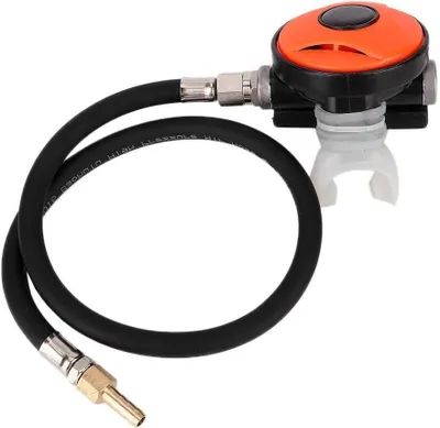 Productafbeelding van Duik Ademregelaar - Longautomaat Snorkel - Watersport Uitrusting - Ergonomisch Mondstuk - 10 x 10 x 10 cm - Zwart