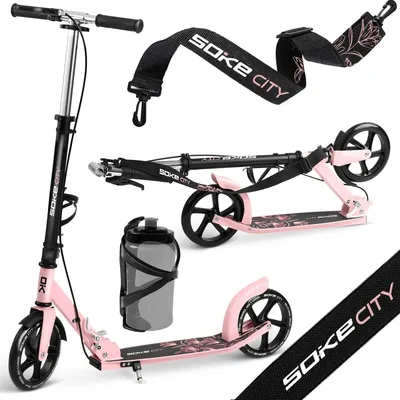 Produktbild von Stadtroller Soke Schwarz/Rosa