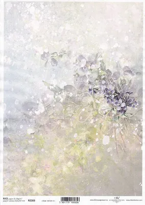 Produktbild von ITD Reispapier Decoupage Bastelpapier Serviettentechnik-R2203 Frühlingsblumen