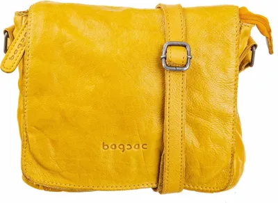 Produktbild von Bagsac Uni Leder Umhängetasche B486009 gelb