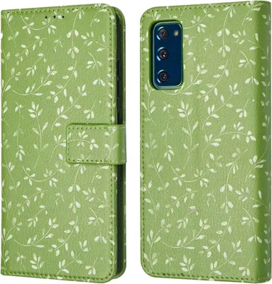Produktbild von imoshion Design Klapphülle Samsung Galaxy S20 FE - Green Flowers