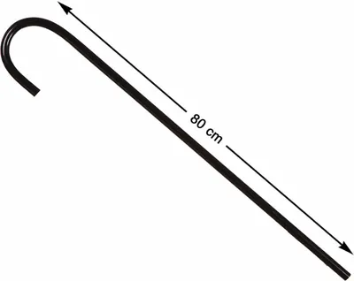 Immagine prodotto di Bastone da passeggio Atosa 80 cm Argento Taglia unica