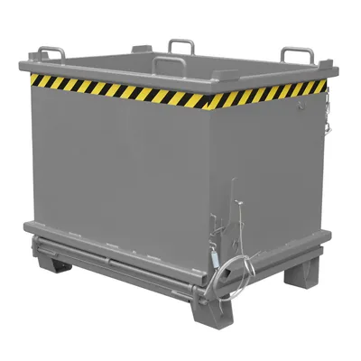 Produktbild von Bauer Klappbodenbehälter SB 1500, lackiert, Mausgrau