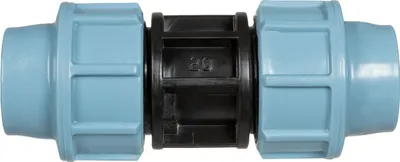 Produktbild von HOLZBRINK 10x Verbindungsstück 3/4 x 3/4 Zoll Rohrverbinder für Rohrverlängerungen des Verlegerohrs oder Tropfschlauchs, Material: PP, HBZ-08