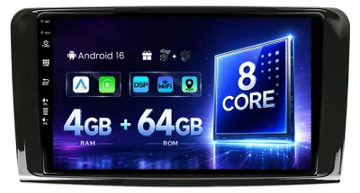 Productafbeelding van Autoradio Voor Mercedes Benz GL ML Class W164 X164 (2005-2012) | Android 14, 4G + 64G, GPS, CarPlay