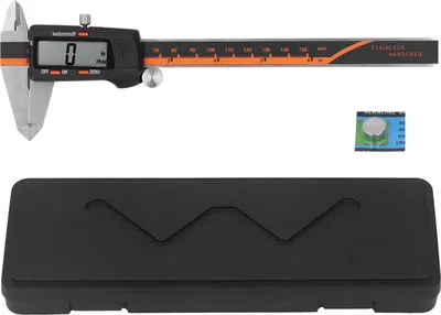 Produktbild von Elektronischer Messschieber aus Edelstahl, 0–150 mm, digitaler Messschieber mit LCD-Bildschirm zur Messung