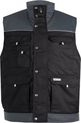Produktbild von Dassy Winterweste HULST Weste Gr. 4XL schwarz/grau