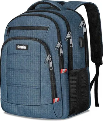Produktbild von Unyqoos® Laptop-Rucksack 15,6 Zoll – Unisex Business-, Schul- und Reise-Rucksack mit gepolstertem Laptopfach (15,6/15/14/13 Zoll), atmungsaktivem Rückenpolster und Seitentaschen