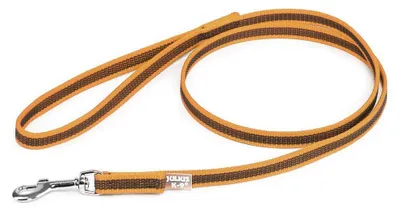 Produktbild von IDC Color & Gray gumierte Leine, 14 mm x 2 m mit Schlaufe, Orange-Grau