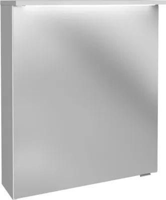 Produktbild von FACKELMANN LED-Spiegelschrank Oxford / Badschrank mit LED-Beleuchtung / Maße (B x H x T): ca. 60,2 x 69,6 x 20 cm / hochwertiger Schrank mit 2 Türen fürs Bad / Soft-Close-System / Korpus: Weiß