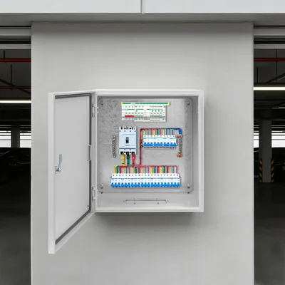 Produktbild von Außen-Elektrokasten - Elektrischer Verteilerkasten - Aluminium - Abschließbar - Wandmontage - IP65 - IK08 - 45 × 50 × 25 cm