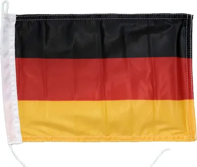 Produktbild von Deutschland Flagge 20 x 30 cm  für Boot und Yacht, aus Polyester UV-beständig, Bootsflagge