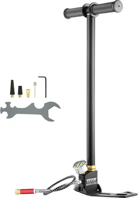 Zdjęcie produktu dla Ręczna pompa powietrza, pompa pistoletu pneumatycznego 4500 psi, 3-stopniowa pompa PCP 310Bar do ładowania pistoletu pneumatycznego, ręczna pompa strzemienia, ręczna pompa strzemienia, trzystopniowa pompa strzemienia, ręczna pompa powietrza, kompletny zestaw akcesoriów