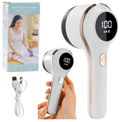Image de Rasoir électrique pour peluches 3 vitesses Blanc