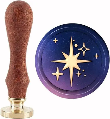 Produktbild von Retro Holzstempel 30mm für Karten und Geschenke