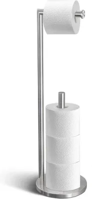Produktbild von Stehendes Toilettenpapierhalter Edelstahl silber 4 Rollen