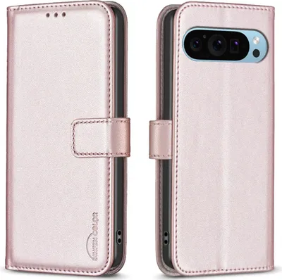 Produktbild von Google Pixel 9 / Pixel 9 Pro Hülle - BINFEN Klapphülle - Roségold