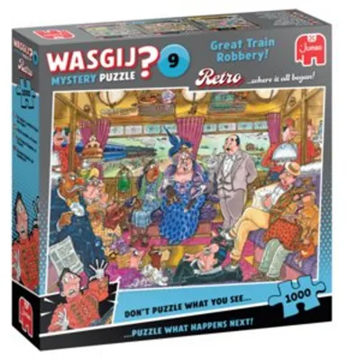 Immagine prodotto di Jumbo Wasgij Retro Mystery 9 - Grande rapina al treno! (1000 pezzi)